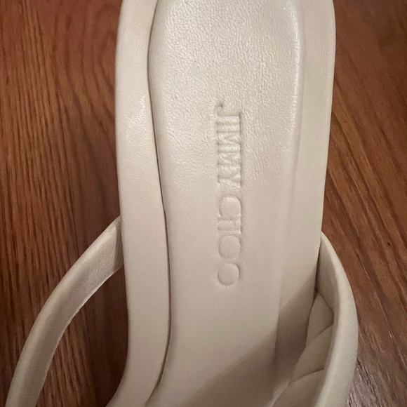 NWT JIMMY CHOO BRAIDED HEELS SIZE 37.5 7 US - Picture 3 of 13